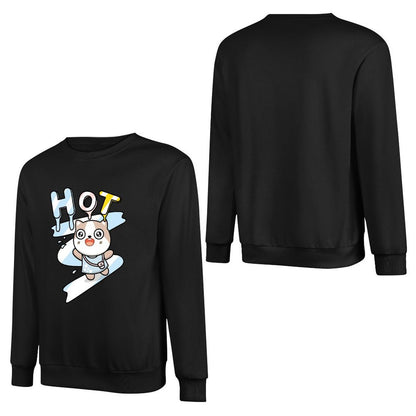 Front Patterned Long Sleeve TopSolid TrueComfort