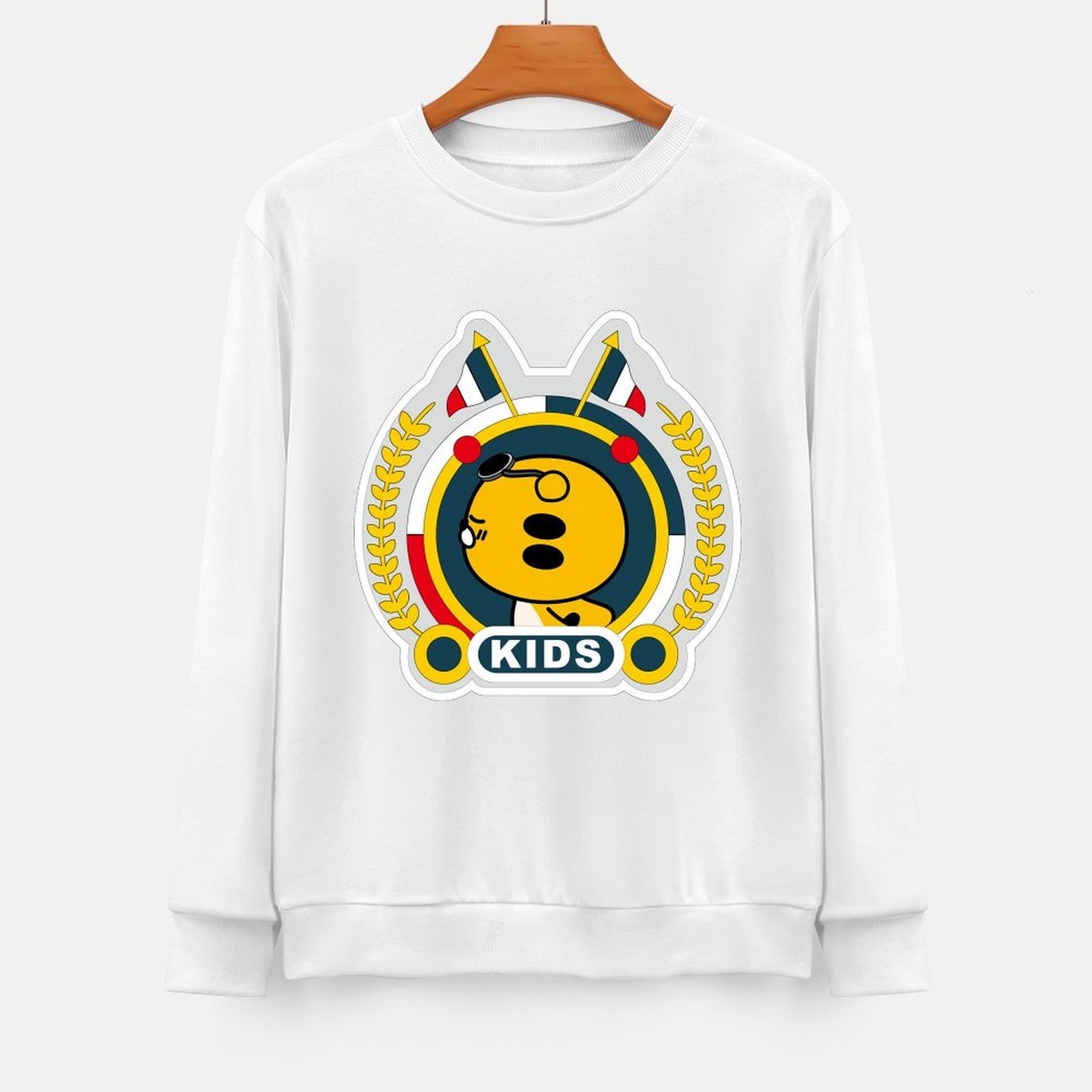 Front Patterned Long Sleeve TopBold Studio