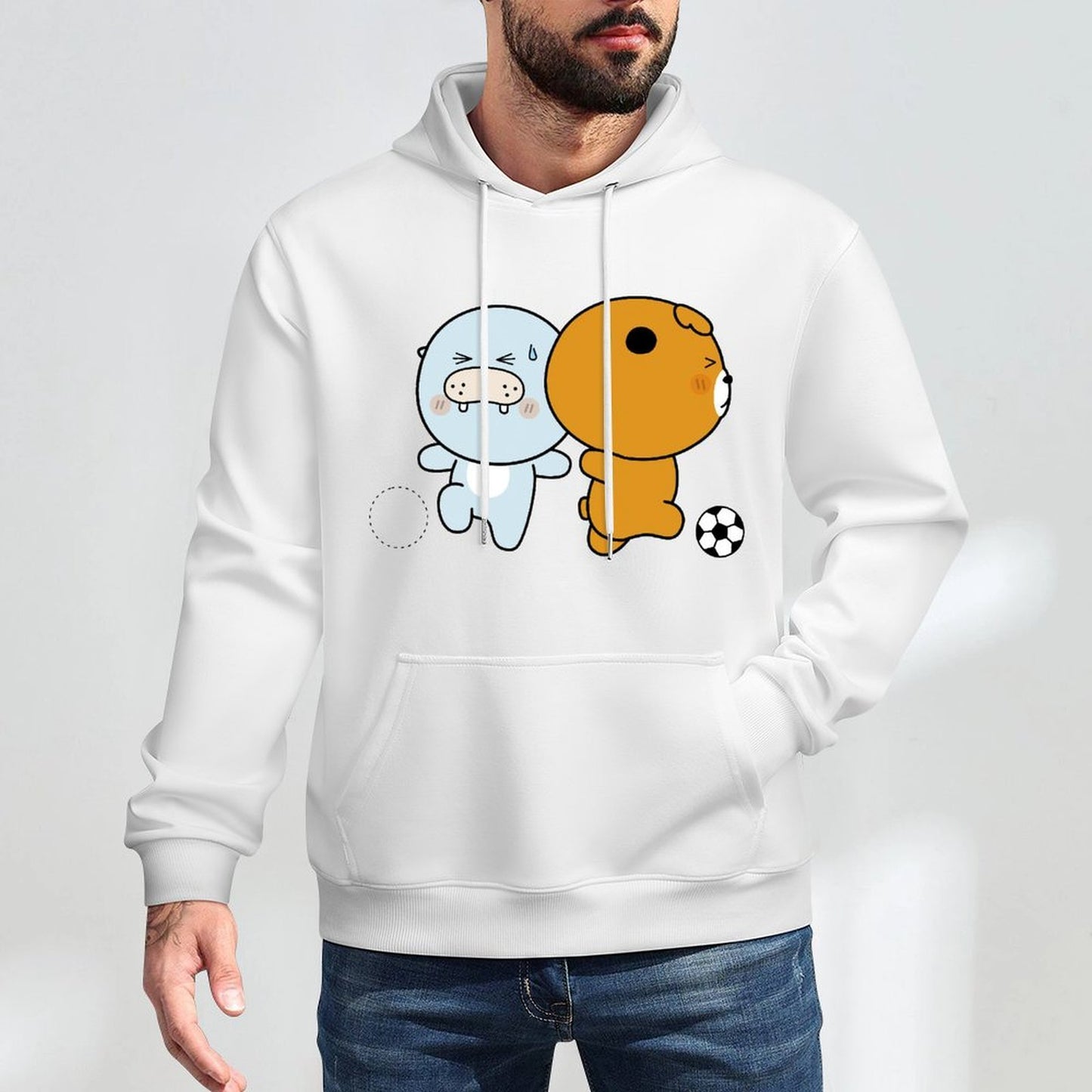 ActiveWear Double-Stitched Front Graphic Hoodies