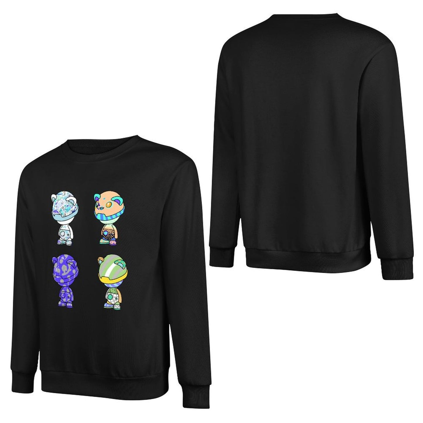 IPIB 250g Crew Neck Long Sleeve Sweatshirt Front GraphicCrew Neck Long Sleeve Sweatshirt6000073-2