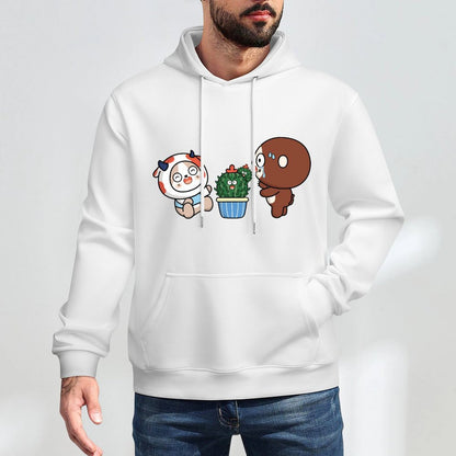 Easy-Care Vibrant Colors Front Graphic Hoodies