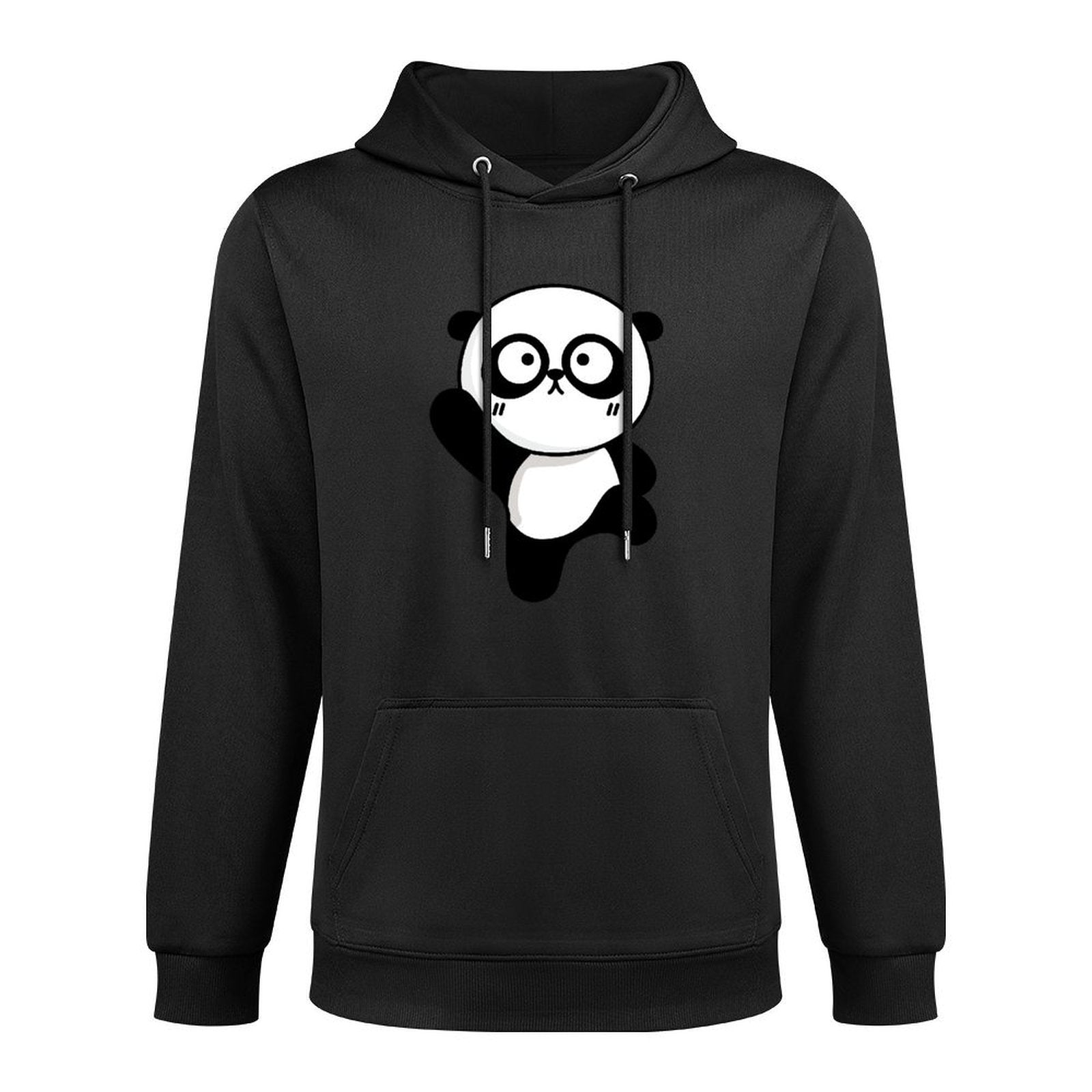Soft-Touch Urban Front Graphic Hoodies
