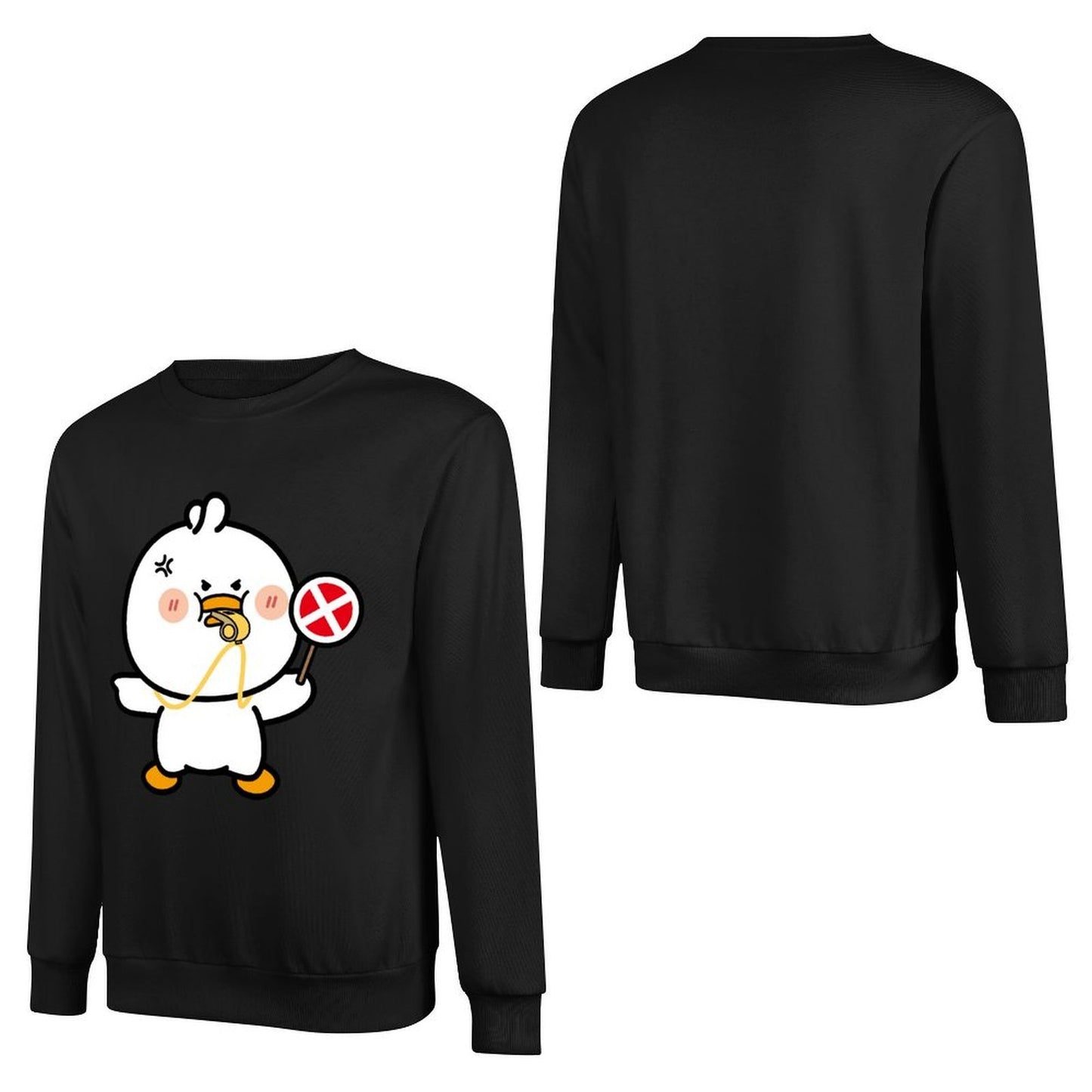 Front Patterned Long Sleeve TopAllSeason Tear-Resistant