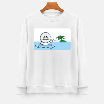 Front Patterned Long Sleeve TopCotton TimelessComfort