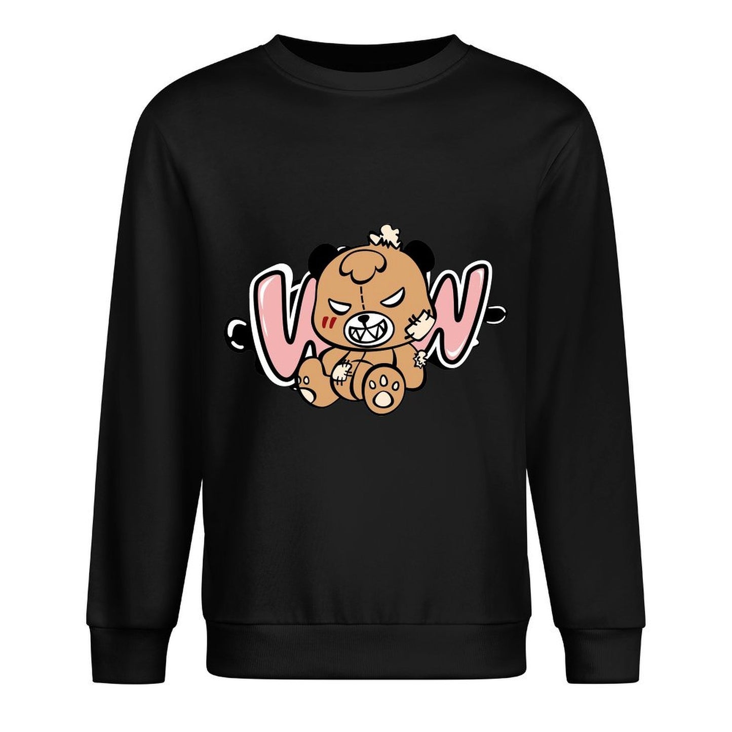 Front Patterned Long Sleeve TopHeat-Transfer ClassicFit