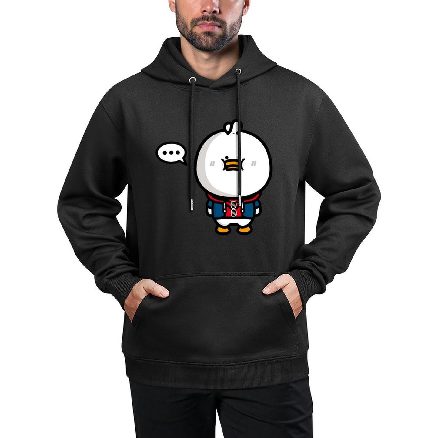 Oversized Signature Front Graphic Hoodies