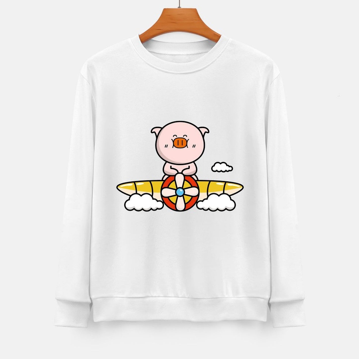 Front Patterned Long Sleeve Top Retro StreetLine