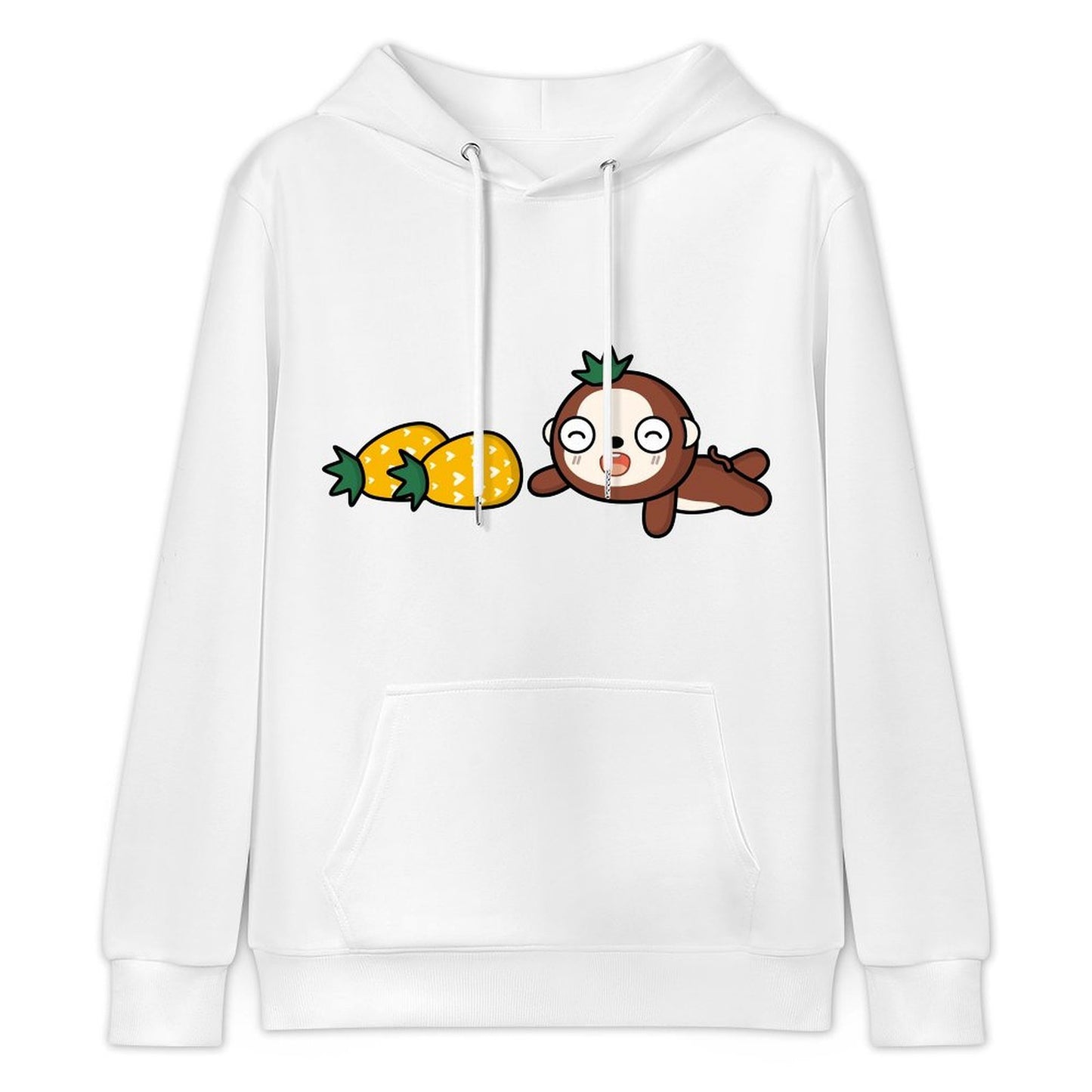 Solid Standard Front Graphic Hoodies