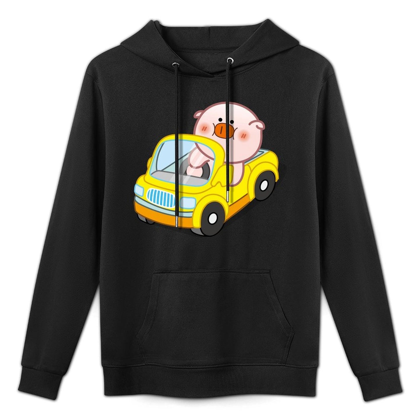 Front Graphic HoodiesLooseFit Shrink-Resistant