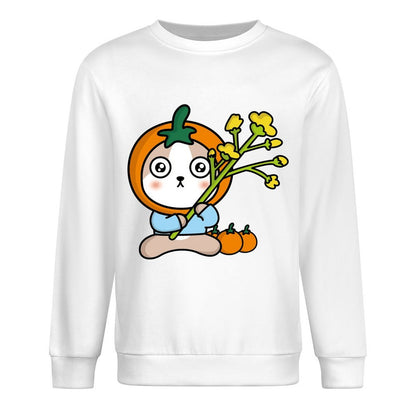 Front Patterned Long Sleeve TopCrew Neck ModernFit