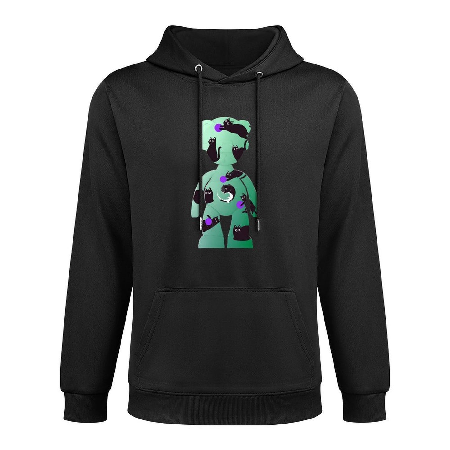 Hoodie Front PatternRelaxed Fit Durable