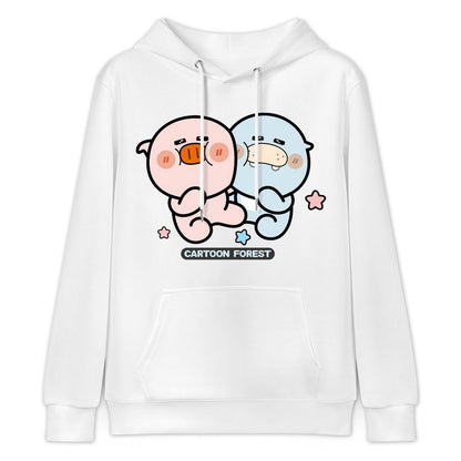 Original Solid Front Graphic Hoodies