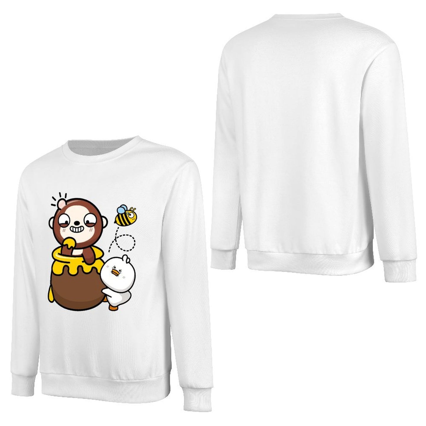 Front Patterned Long Sleeve TopSmooth Feel Everyday