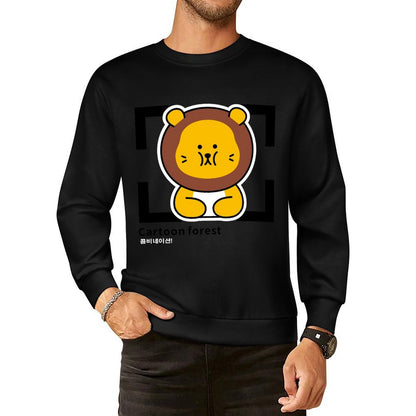 Front Patterned Long Sleeve TopClassicStyle Fade-Proof