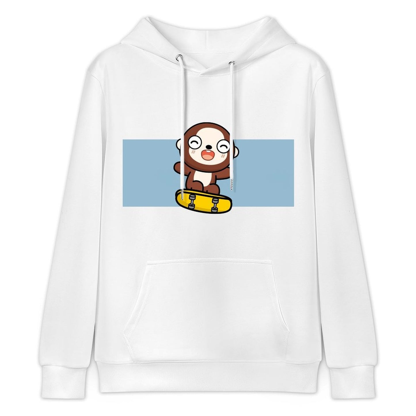 Batch-Printed Smooth Front Graphic Hoodies