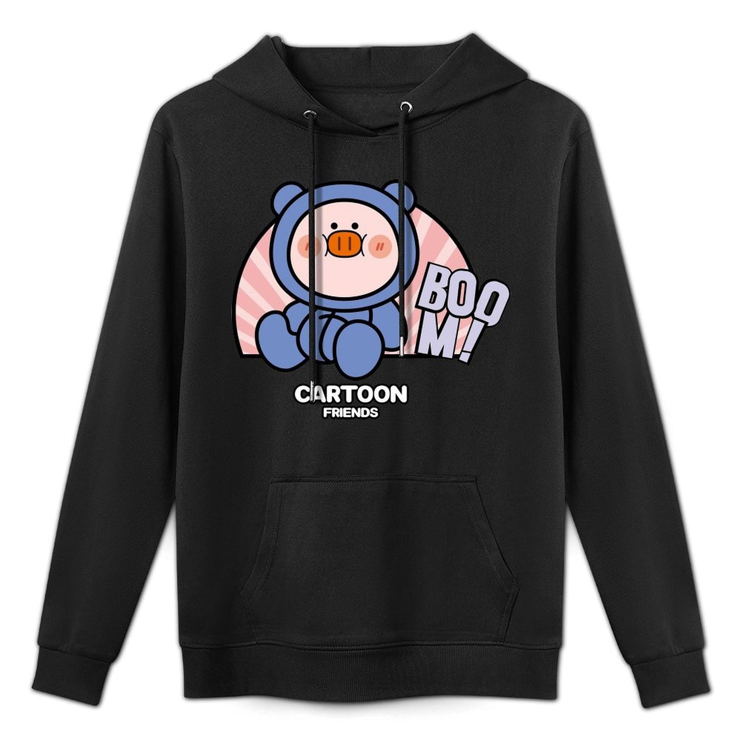 Breathable Sleek Front Graphic Hoodies
