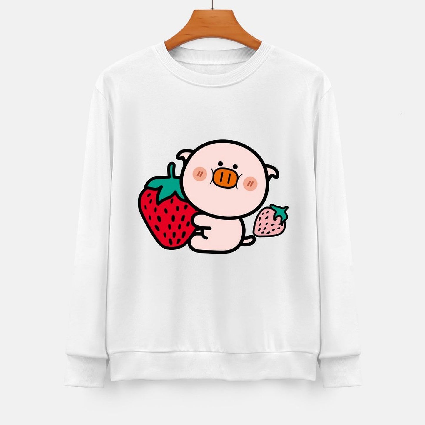 Front Patterned Long Sleeve TopHigh-Quality Fade-Resistant