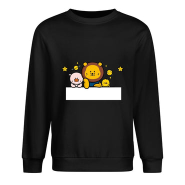 Front Patterned Long Sleeve TopBasicSeries Print-Ready