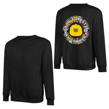Long-sleeved crew neck sweatshirtPlain Regular Long Sleeve