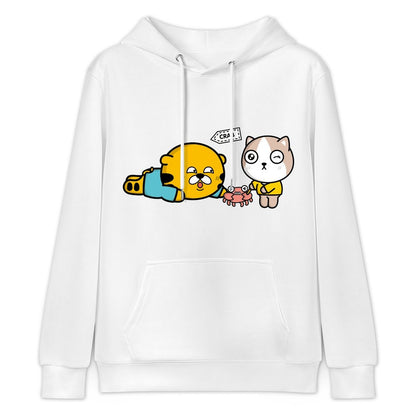 Shrink-Resistant Vintage Front Graphic Hoodies