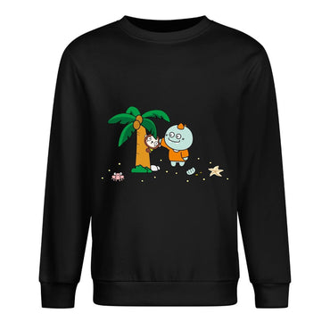 Front Patterned Long Sleeve TopEdition Relaxed