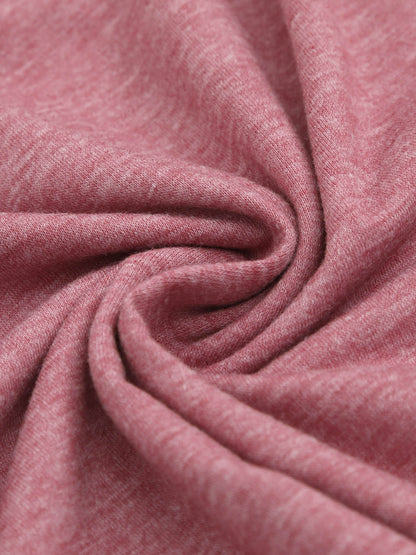 Design your own pink crew neck long-sleeved T-shirt