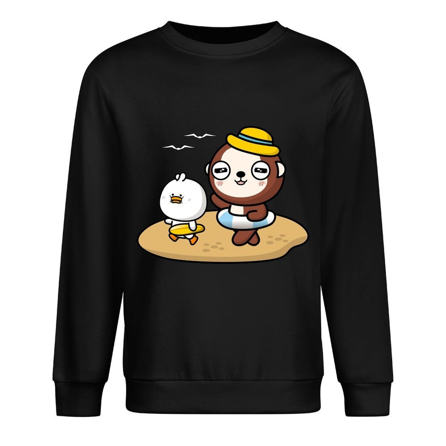 Front Patterned Long Sleeve TopSoft-Touch Timeless