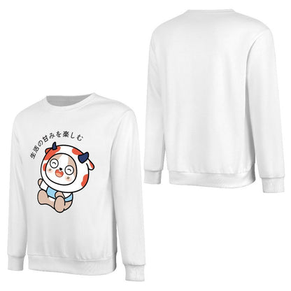 Front Patterned Long Sleeve TopStreetStyle Crisp Print