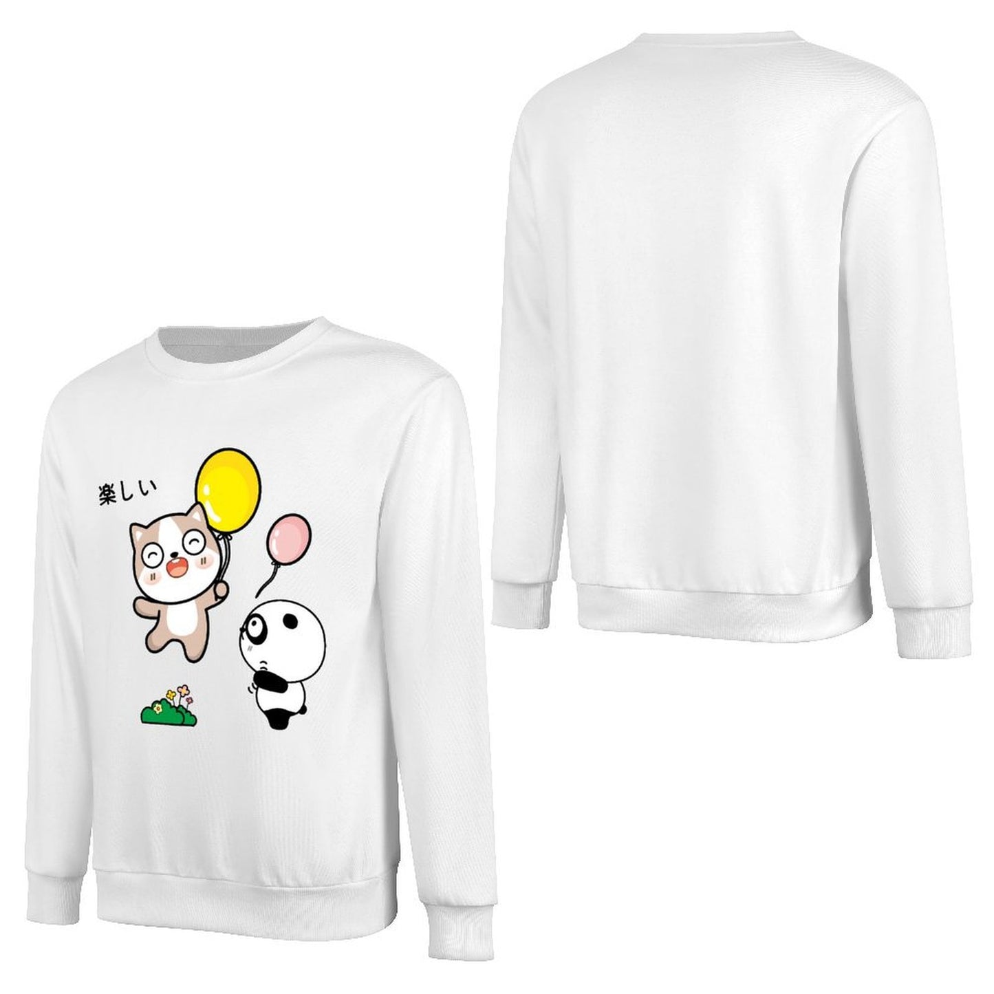 Front Patterned Long Sleeve TopStudio SoftTouch