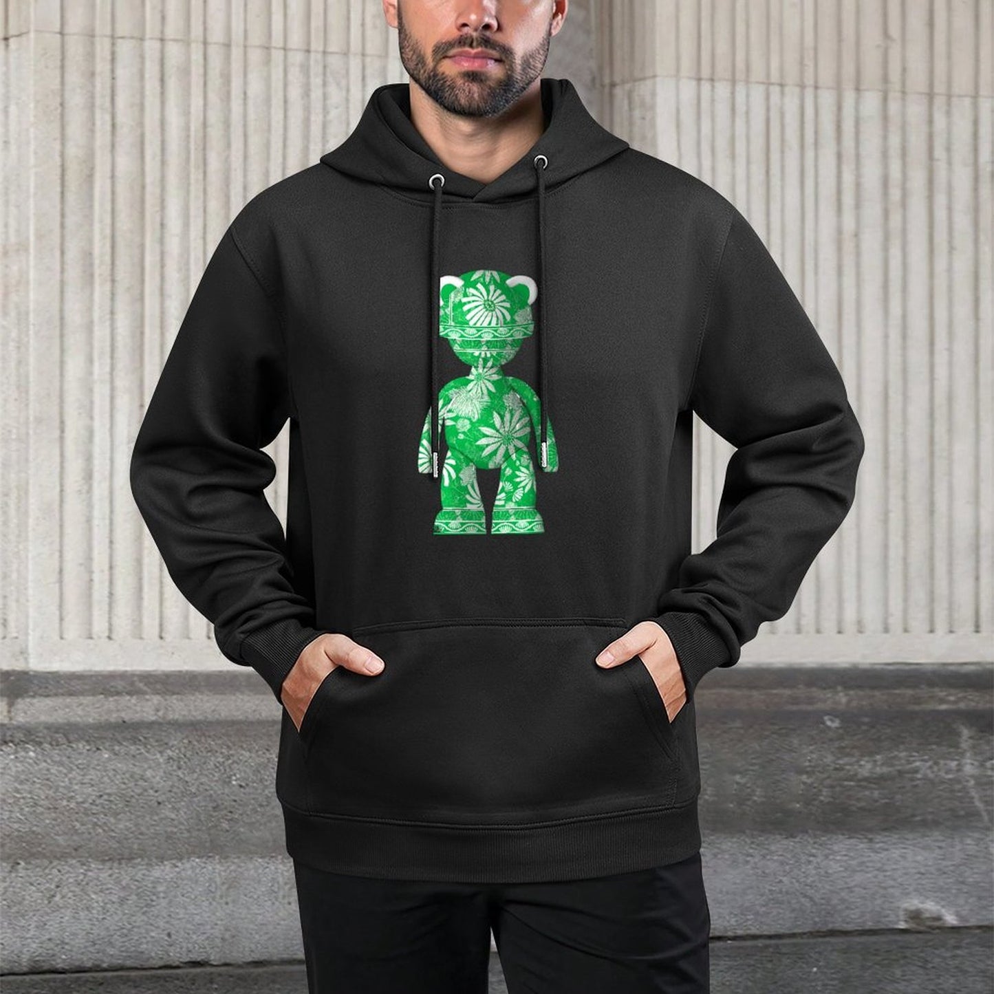 IPIB 250g Hooded Pocket Sweatshirt Front GraphicMen's Hooded  Sweatshirt6000112-1