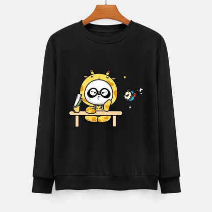 Front Patterned Long Sleeve TopNeutral Crisp Print