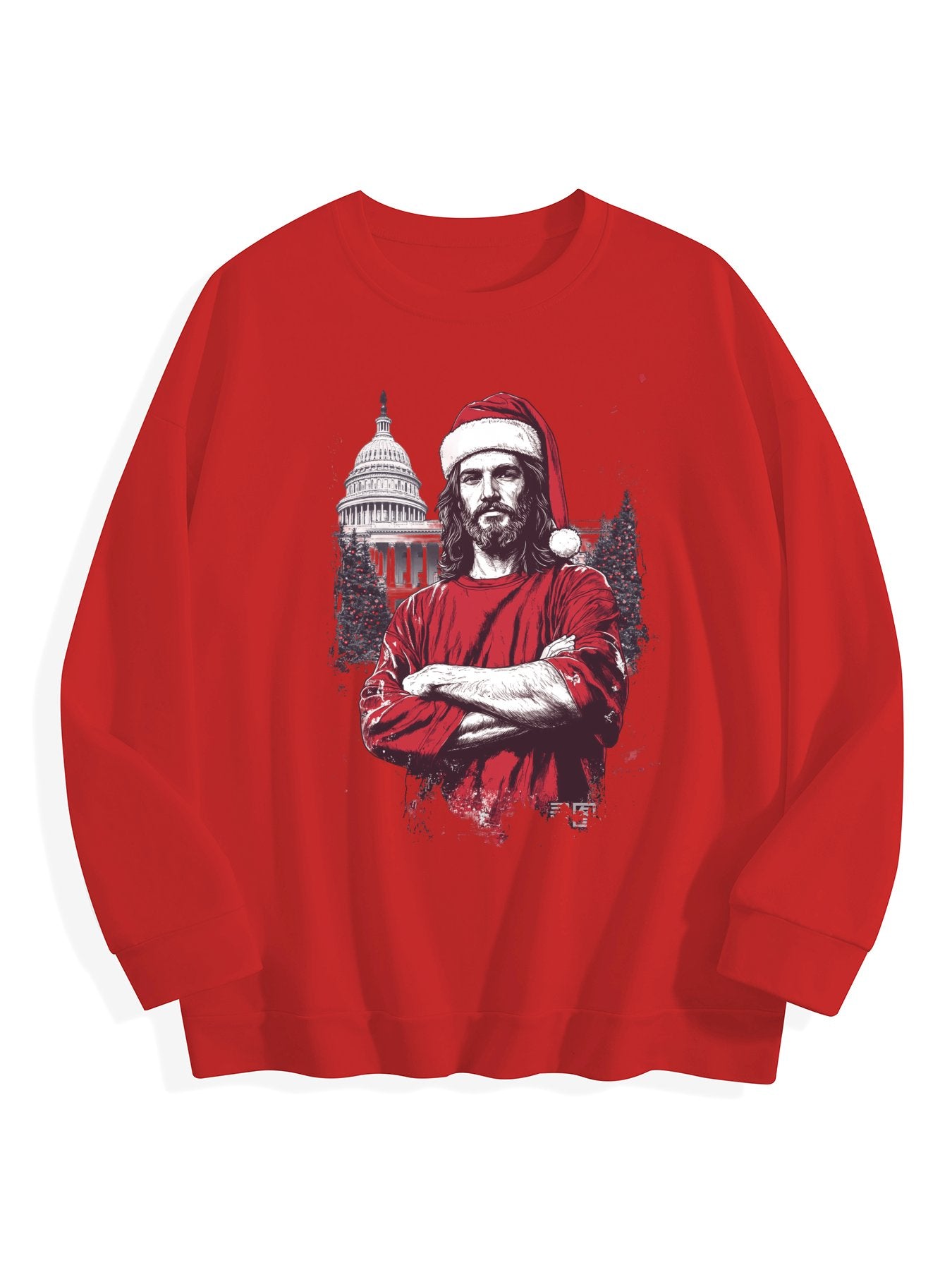 Customized Christmas-themed hoodies Jesus