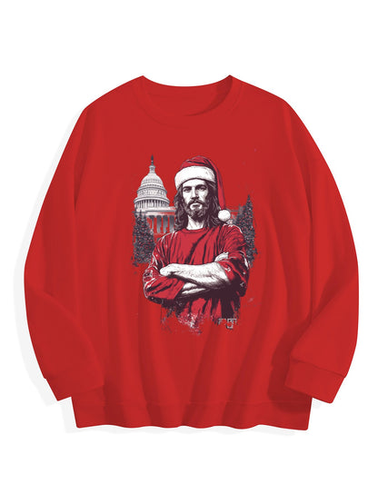 Customized Christmas-themed hoodies Jesus