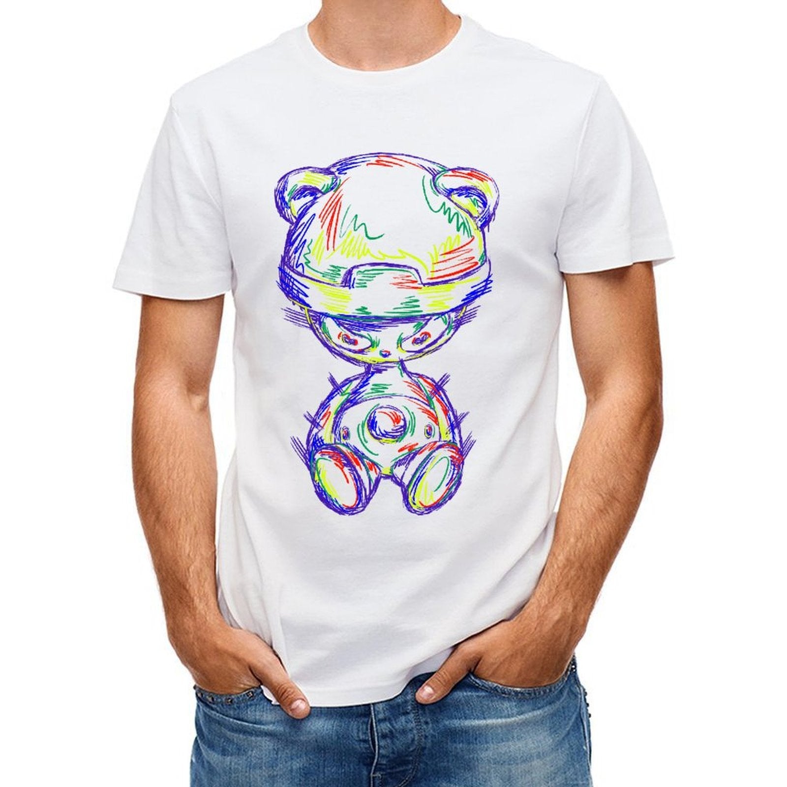 Inlex Bear T-shirtsRetro CityStyle T-Shirt