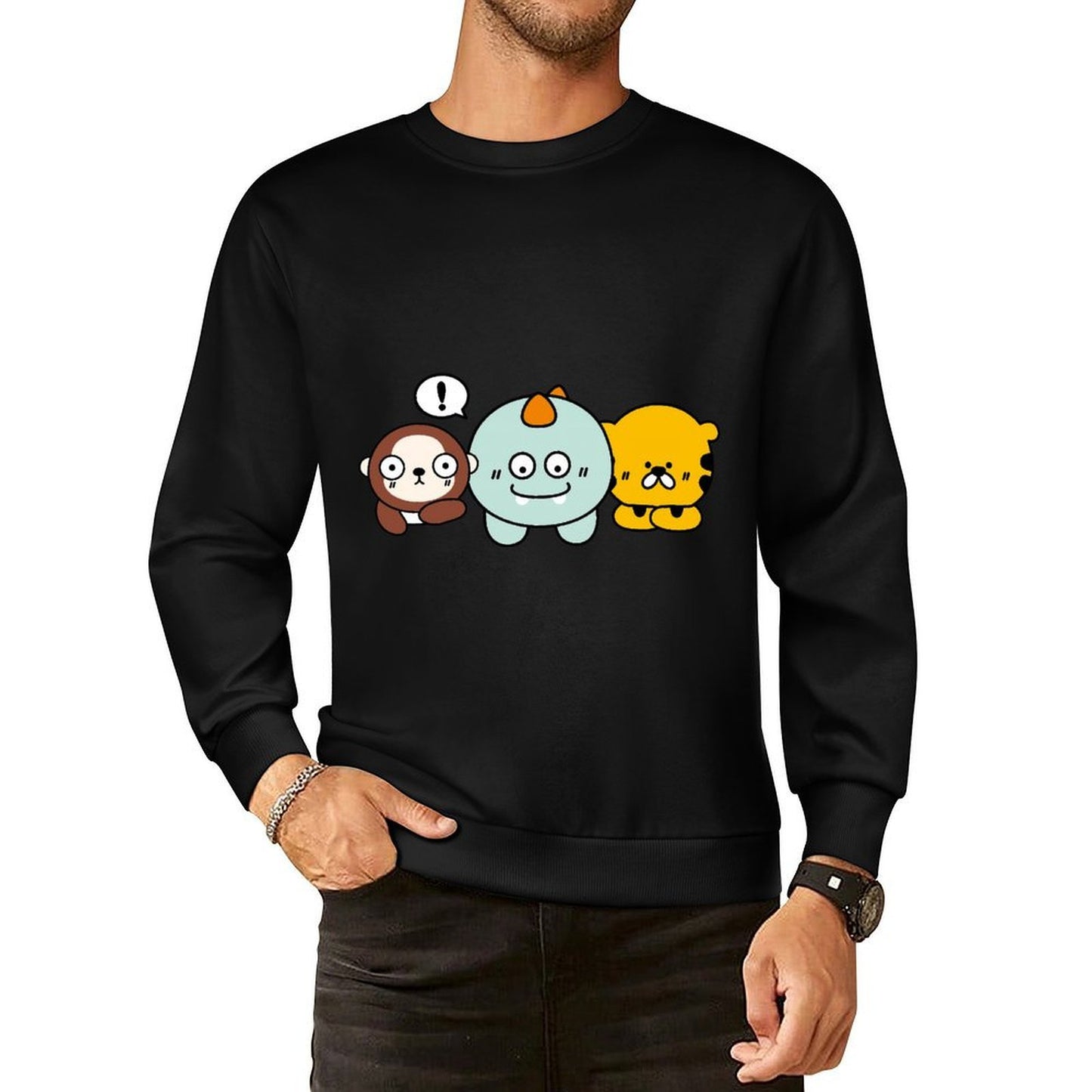Front Patterned Long Sleeve TopPremium Finish Classic