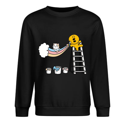 Front Patterned Long Sleeve TopSmooth Feel Classic