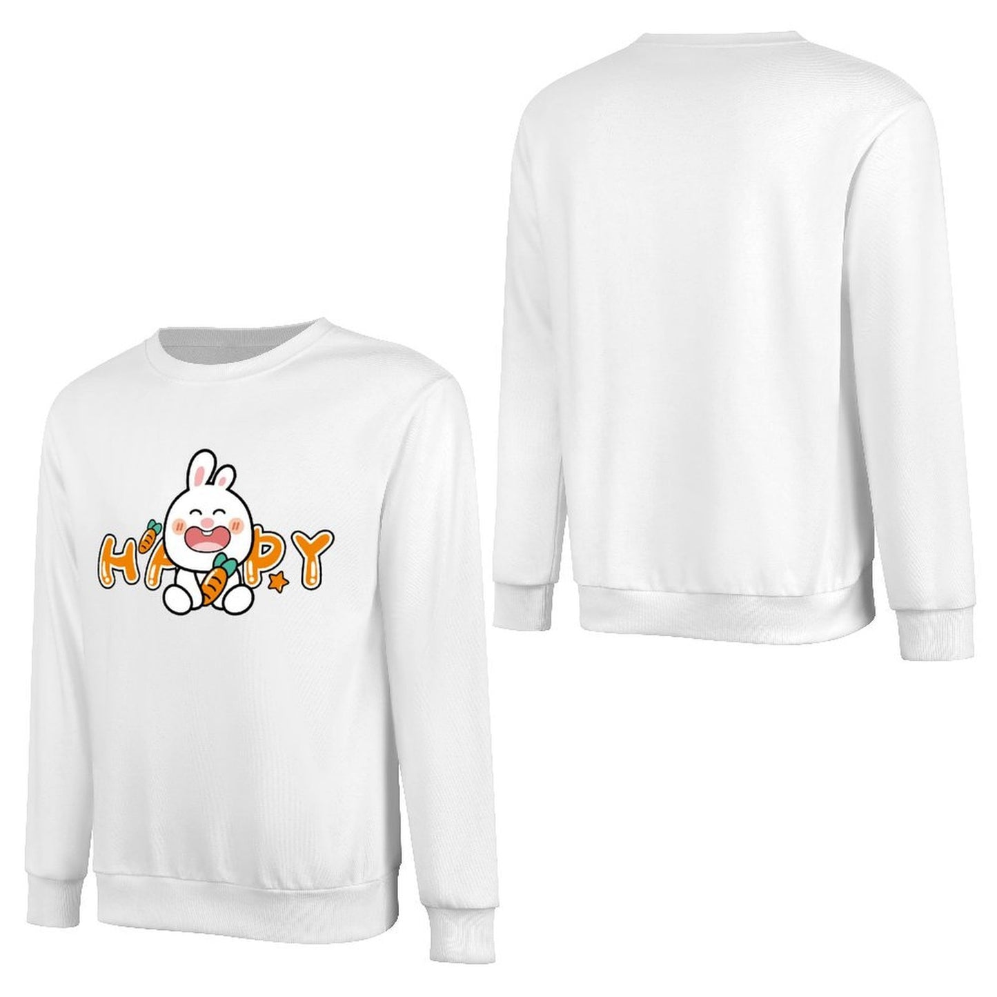 Front Patterned Long Sleeve TopHeavyweight EasyStyle