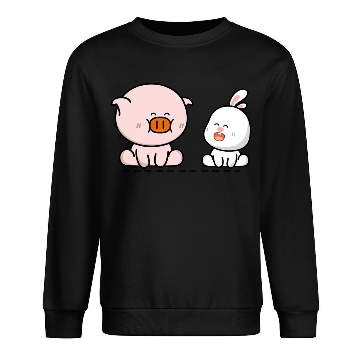 Front Patterned Long Sleeve TopYearRound EverydayWear