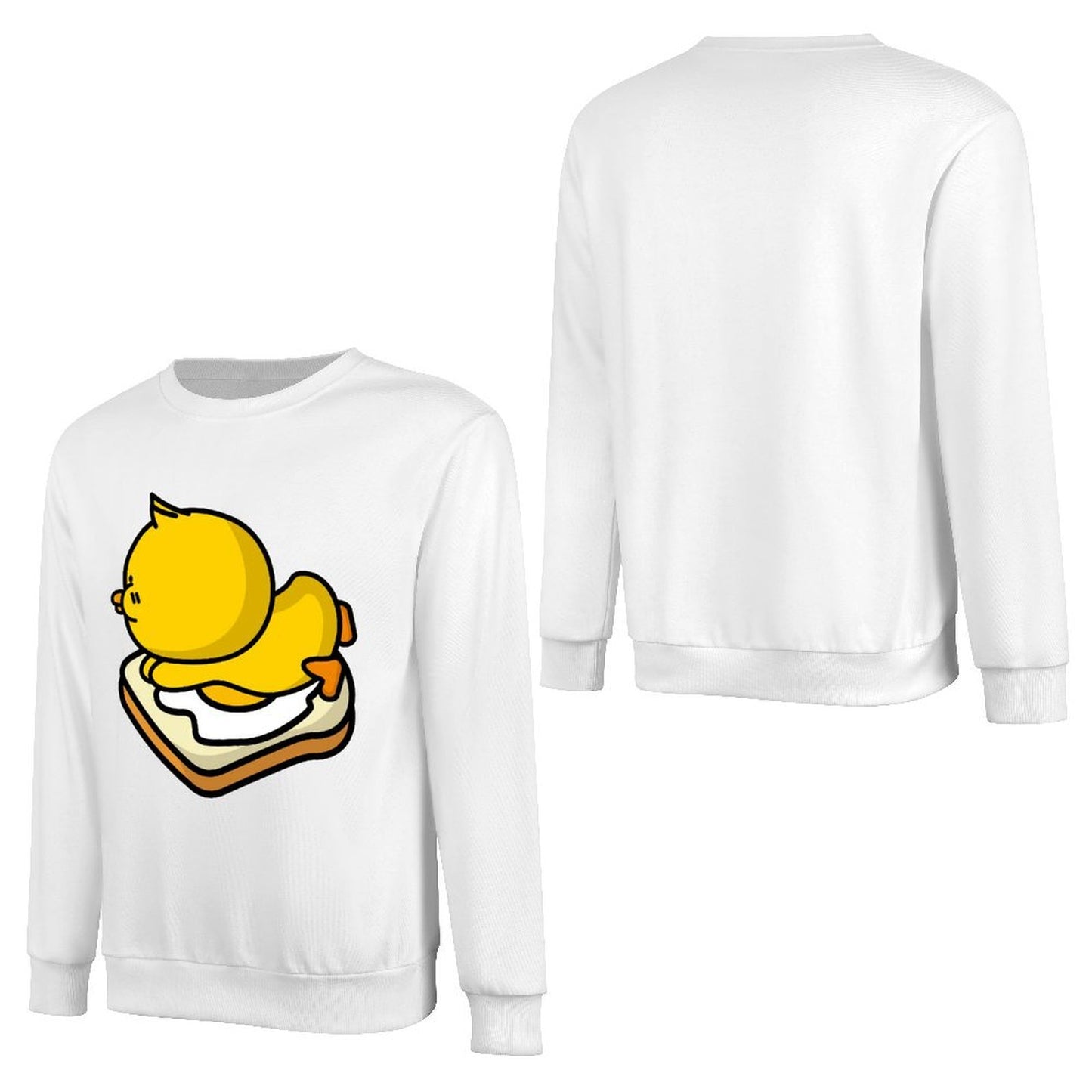 Front Patterned Long Sleeve TopHeavyweight Batch-Printed