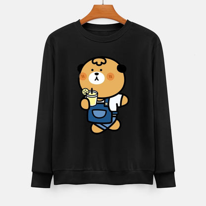  Front Patterned Long Sleeve TopChill Minimal