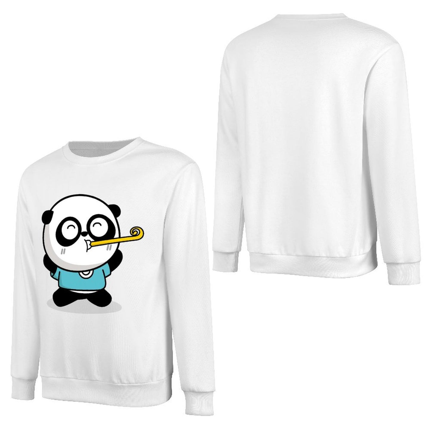 Front Patterned Long Sleeve TopBreathable Double-Stitched