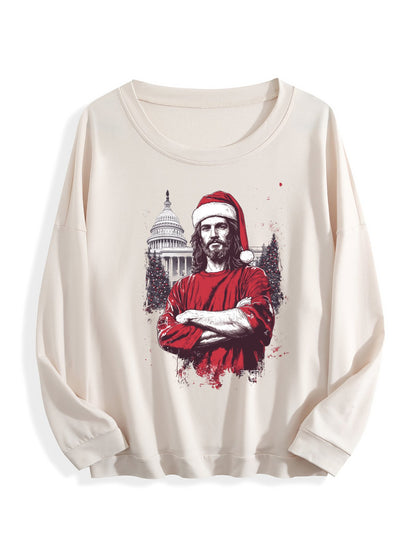 Customized Christmas-themed hoodies Jesus