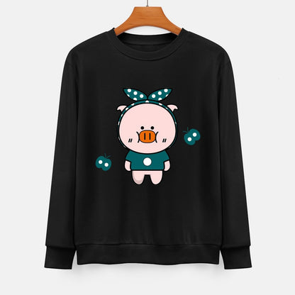 Front Patterned Long Sleeve TopRelaxed Standard