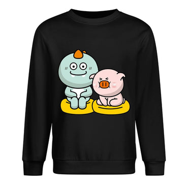 Front Patterned Long Sleeve Top EverydayComfort Fade-Proof