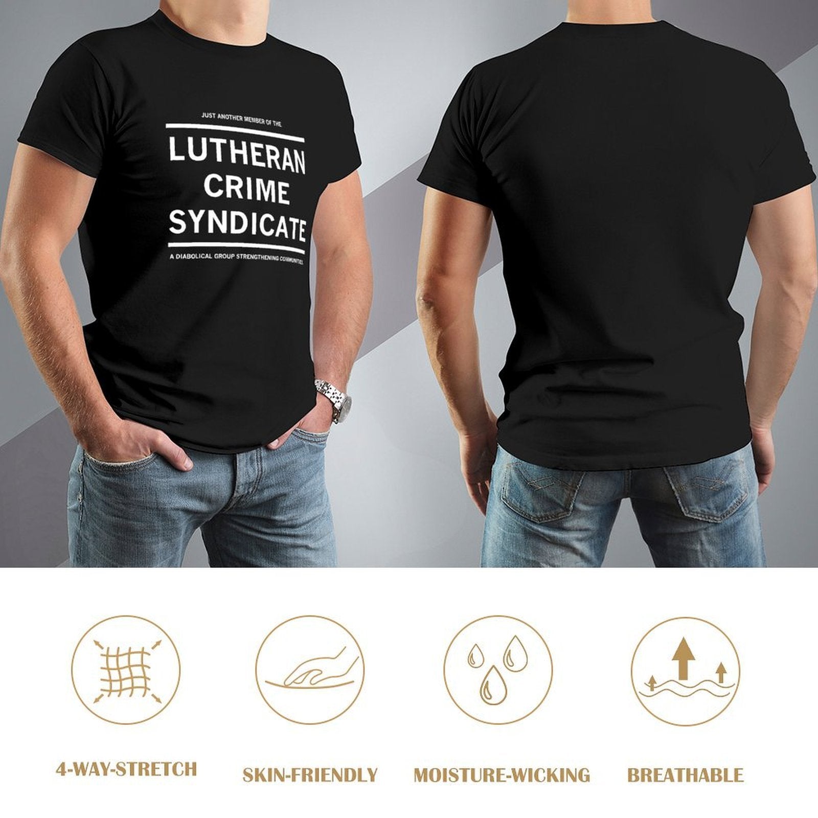 Inkmay Casual Cotton Unisex T-ShirtClassicLine Design-Your-Own T-Shirt
