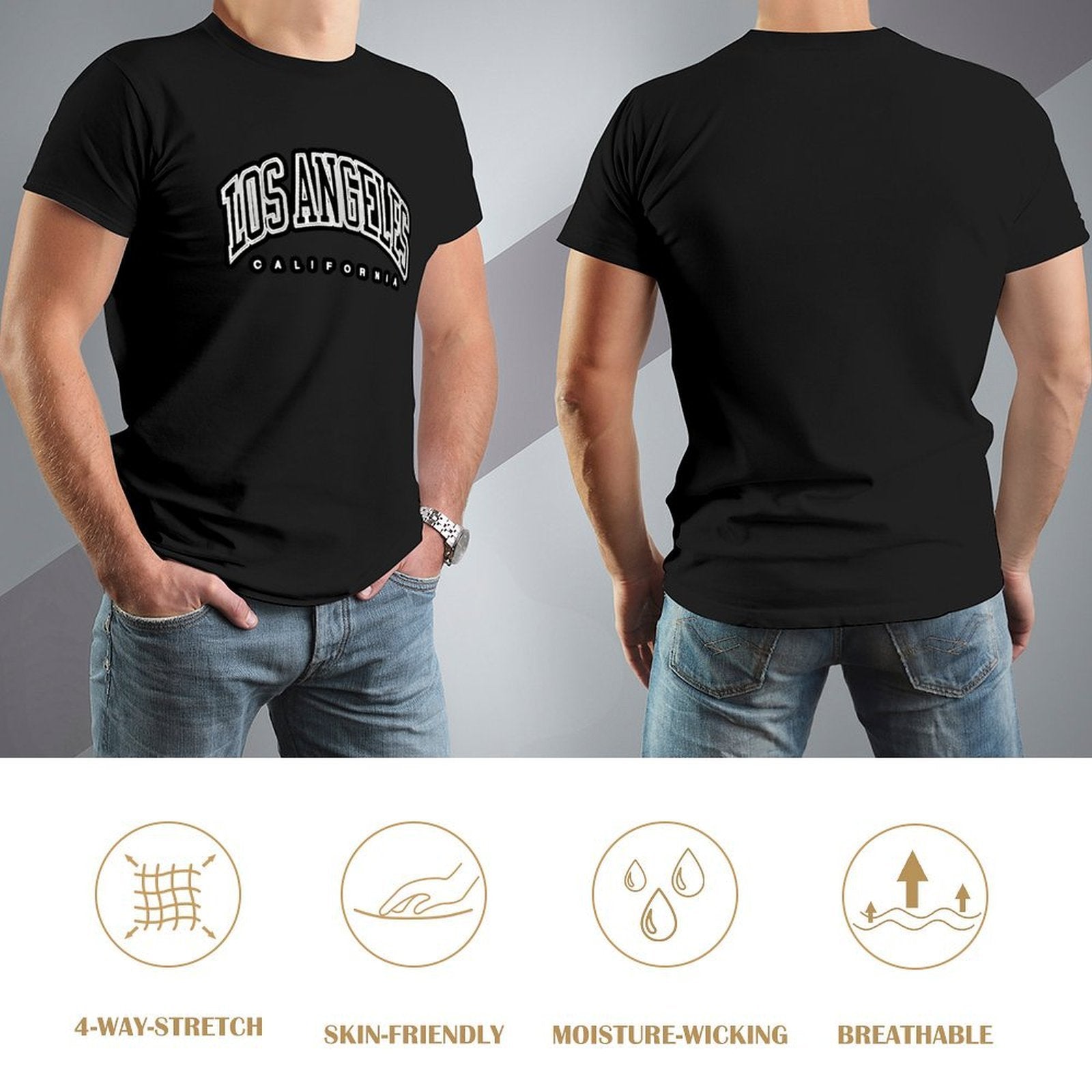 Inkmay Casual  Cotton T-shirt Boston Shamrock Design With Irish Colors Unisex T-shirtSmooth YearRound T-Shirt