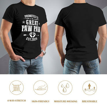 Inkmay Casual  Cotton T-shirt Promoted To Great Paw Paw Est2025 Unisex T-shirt