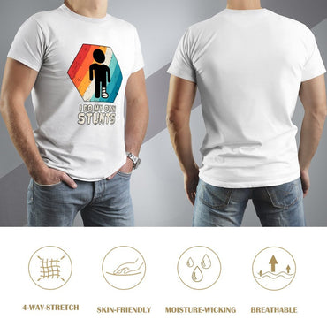 Inkmay Casual  Cotton T-shirt Colorful Hexagon With Silhouette Figure Inside Unisex T-shirtSmooth Sleek T-Shirt