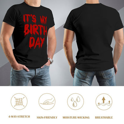 Inkmay Casual  Cotton T-shirt It S My Birthday Day Print Unisex T-shirtUnisex Ultra Durable T-Shirt