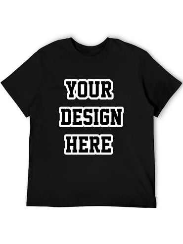 Custom adult heat transfer short-sleeved T-shirts